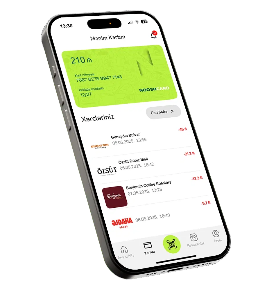 NooshCard mobil tətbiqi